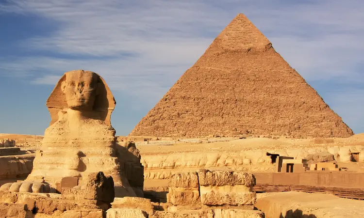 Great Pyramids and Sphinx